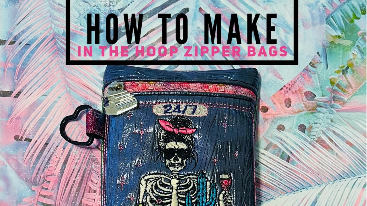 In the Hoop Zipper Bag tutorial (Cactus Embroidery Designs)