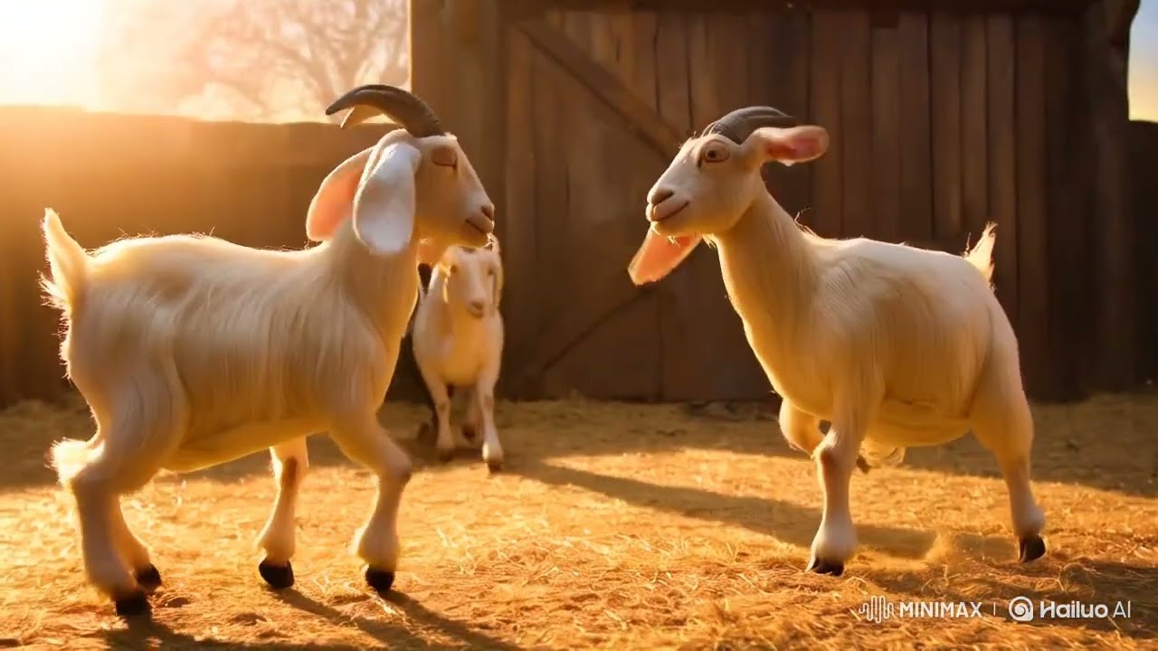 Goat adventures Day 6- goats wrestling