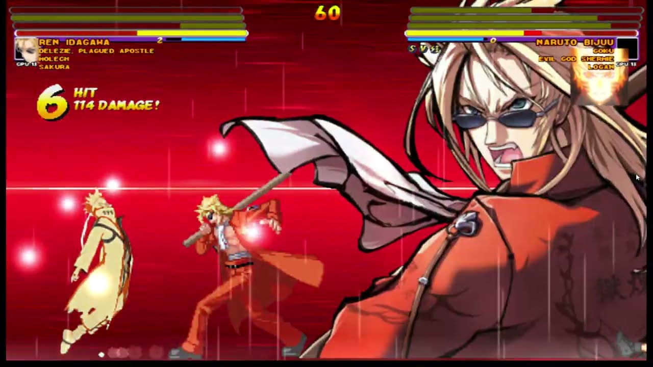 [4K] MUGEN: ETB – Molech, Ren, Delezie, Sakura vs Naruto Bijuu, Goku, Evil God Shermie, Logan