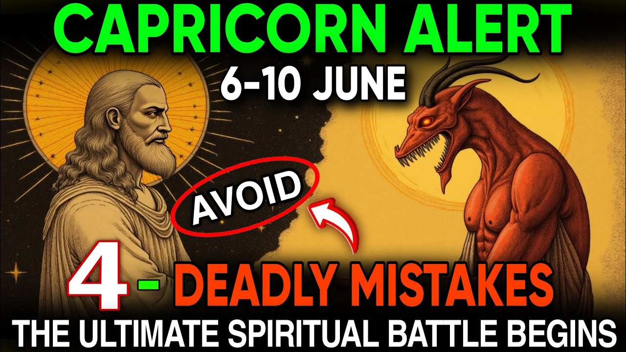 🎯 Capricorn WARNING ⚠️ The ULTIMATE Spiritual Battle Begins! Avoid These 4 DEADLY Mistakes June 6&ndash;10