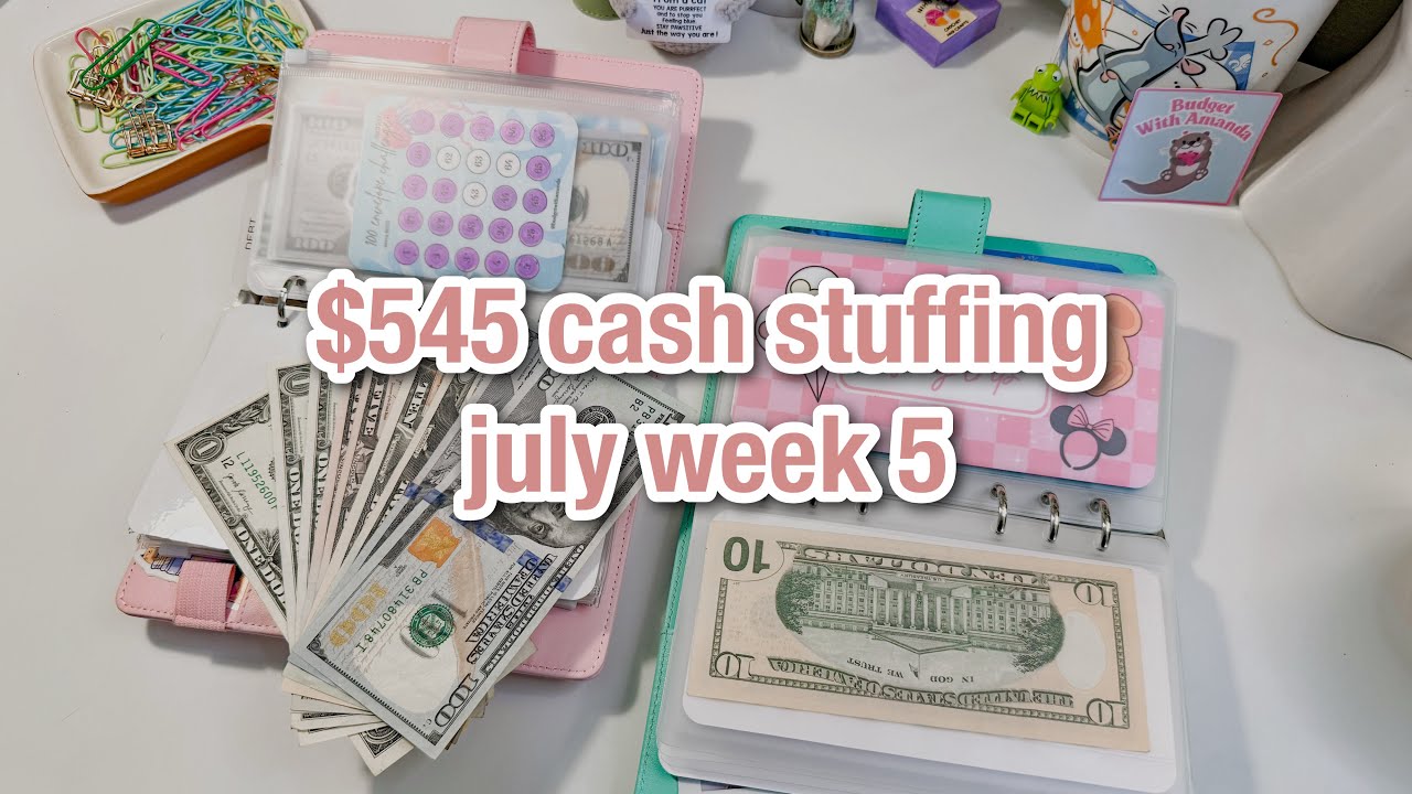 CASH ENVELOPE AND SINKING FUNDS STUFFING | 24 yr old low income budget | july week 5