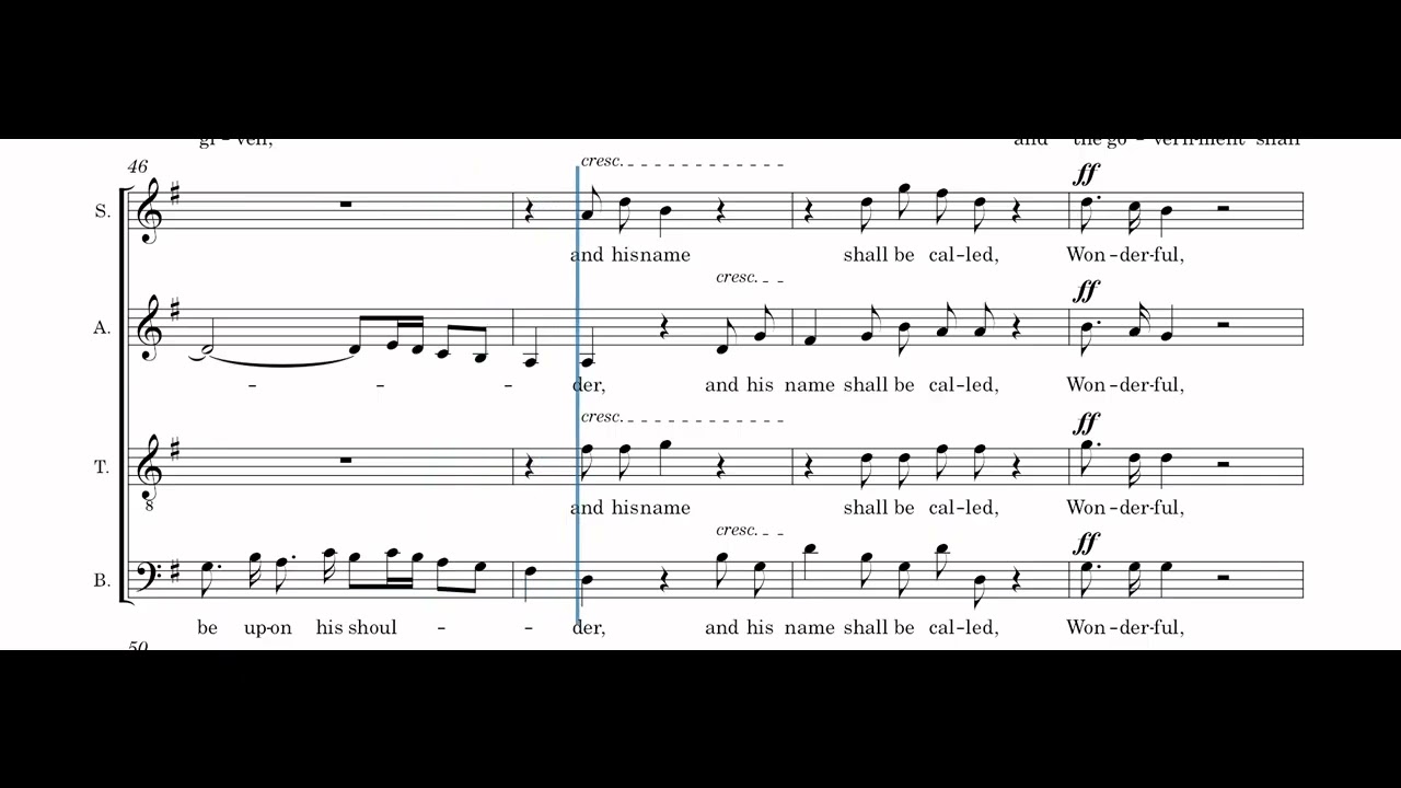 1.12 - For unto us a Child is born - Alto | The Messiah | Handel