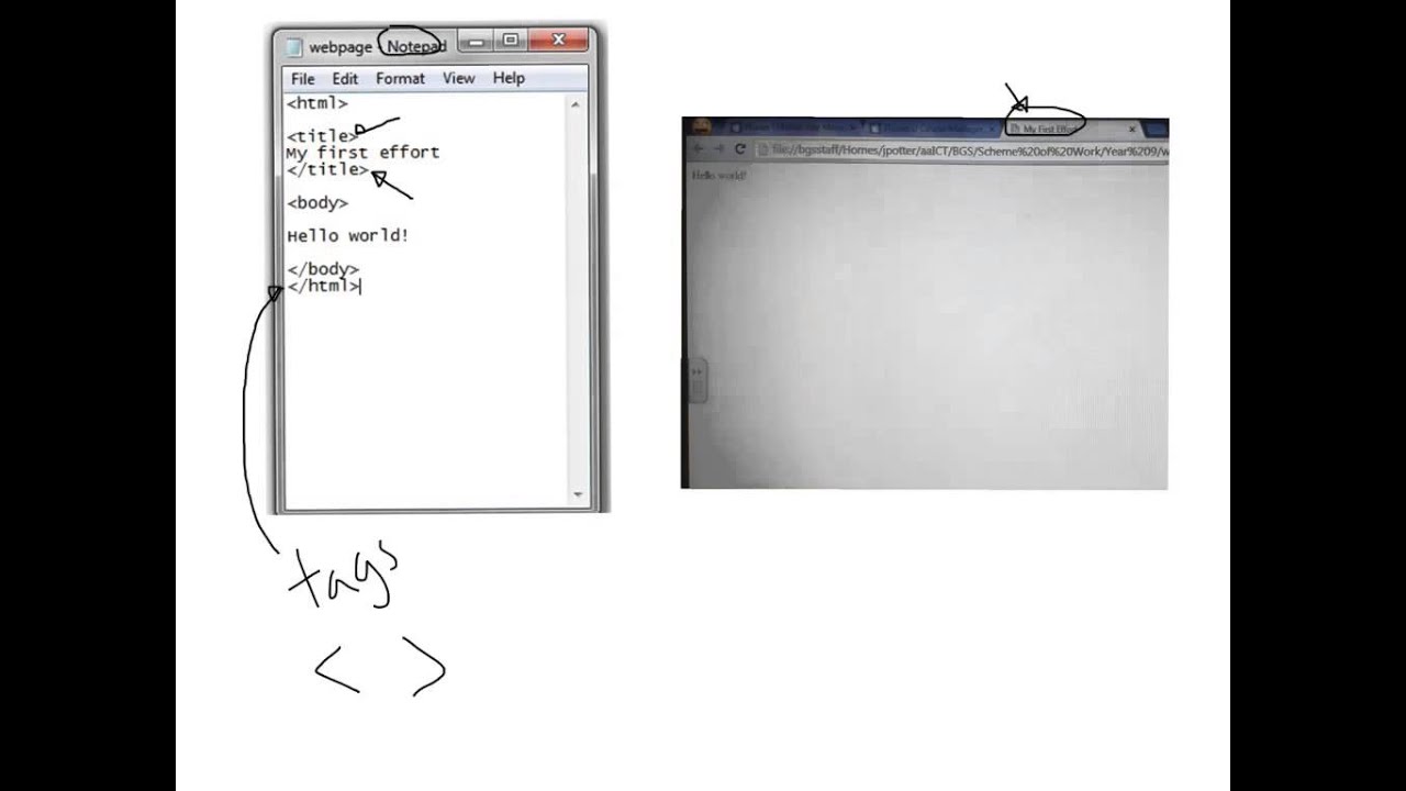 How do you up make a basic HTML document