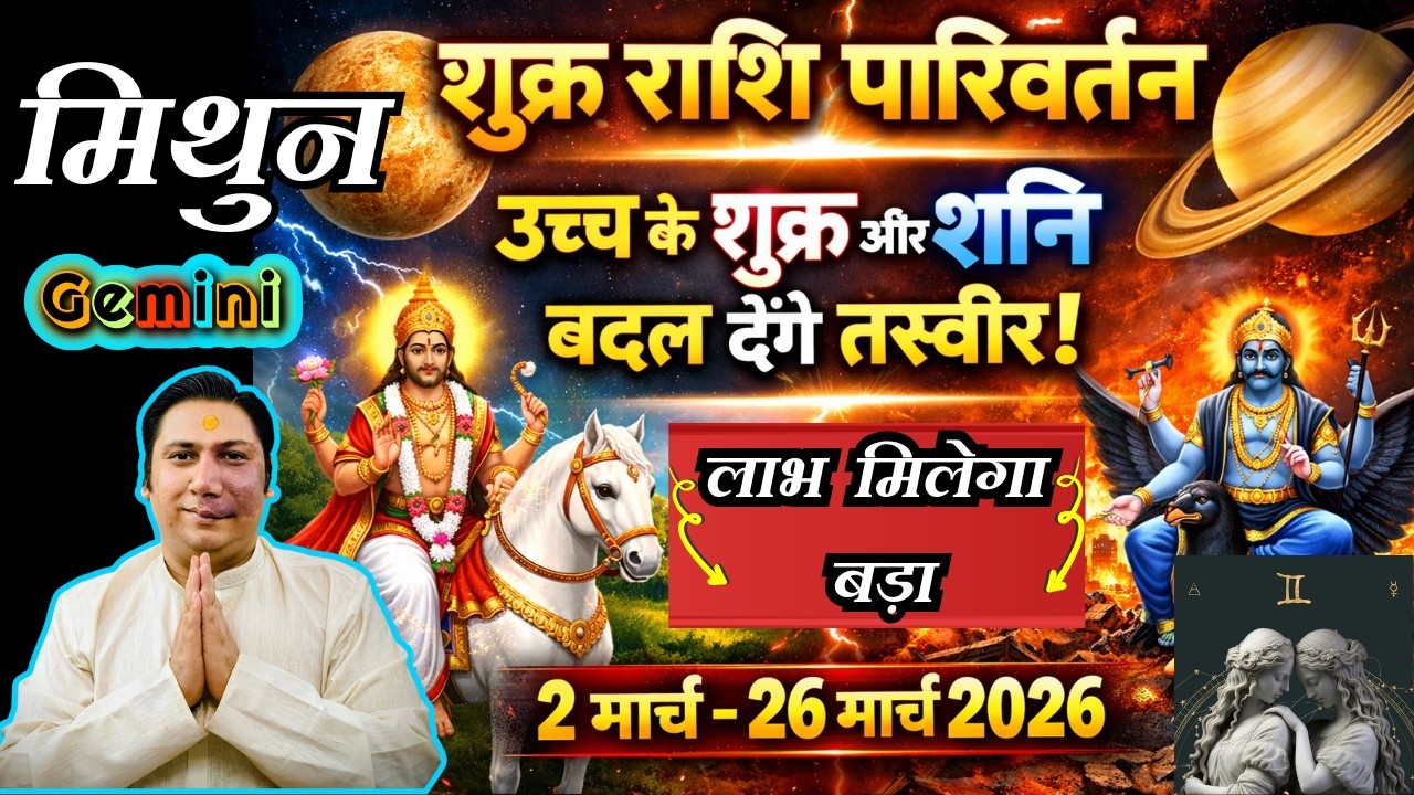 Mithun rashi / lagna –Venus transit march 2026 – astroguru Nikhil