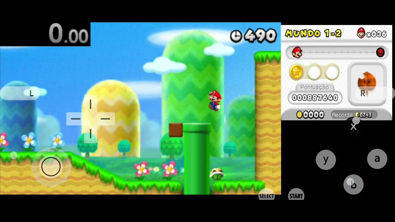 (any%) NSMB2 Speedrun 2-1 with small mario