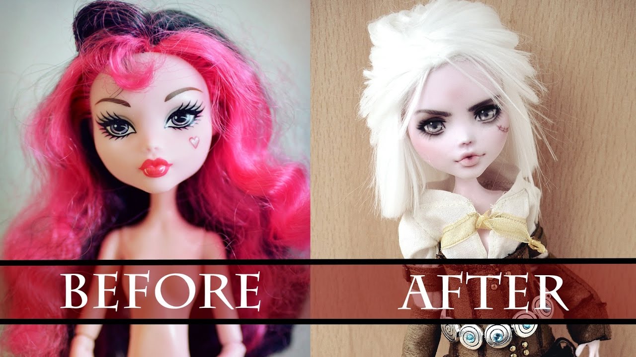 WORK IN PROGRESS - MONSTER HIGH DOLL REPAINT - CIRI THE WITCHER 3