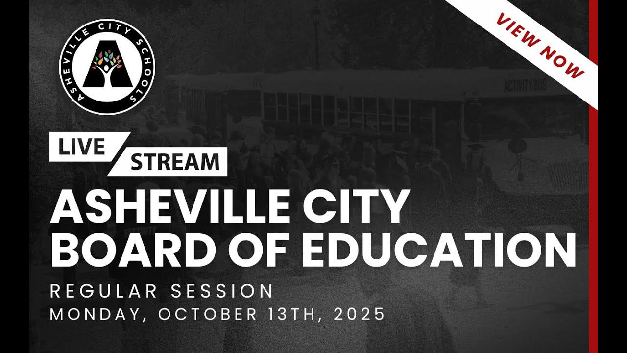 Asheville City Board of Education Regular Session 10/13/2025