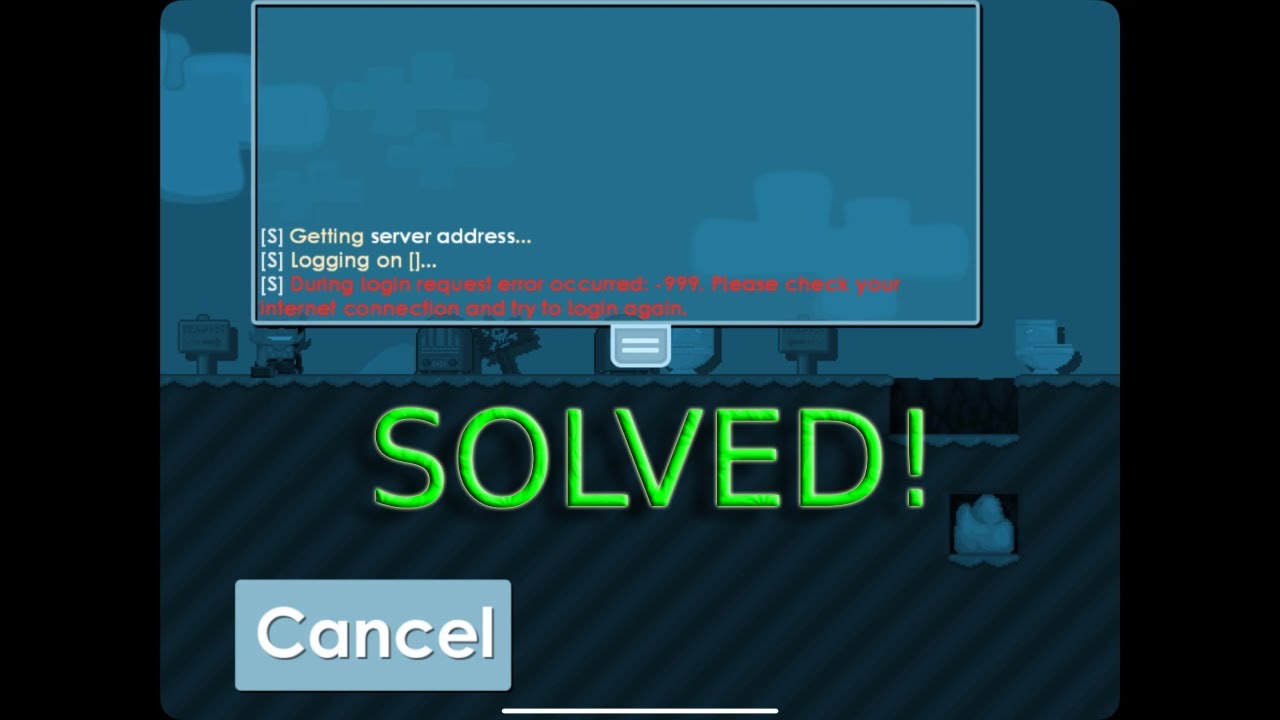 [SOLVED] Growtopia error -990 while login. Simple solution for growtopia error while logging.