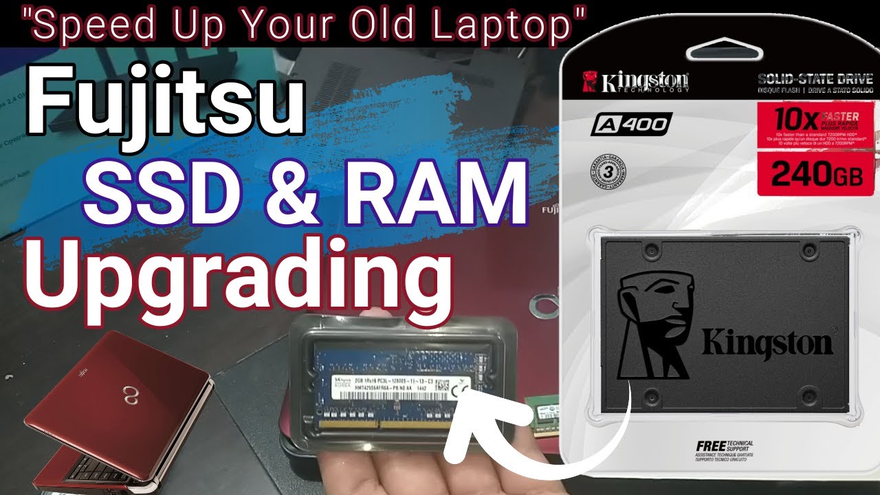Fujitsu Laptop SSD & RAM Upgrade
