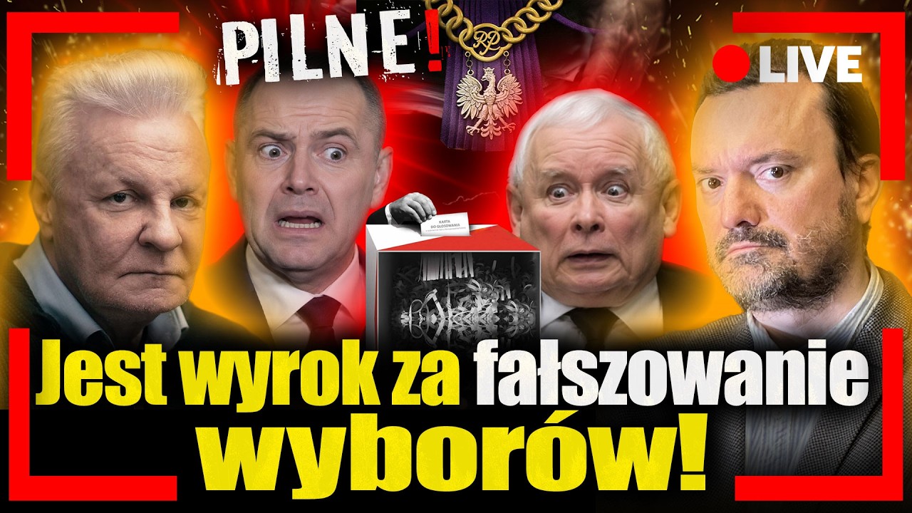 [LIVE] Jest wyrok za fałszowanie wybor&oacute;w. Jan Piński i Tomasz Szwejgiert na żywo