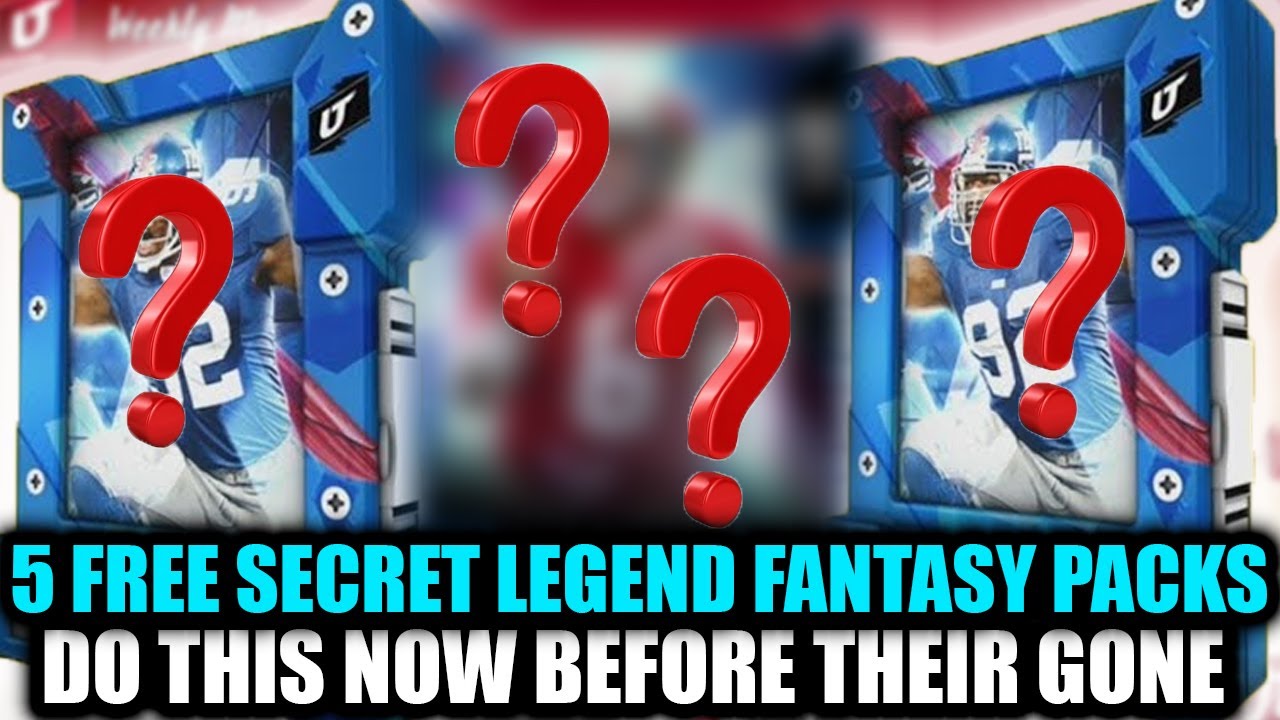 5 FREE SECRET LEGEND FANTASY PACKS! HOW TO GET ALL 5 PACKS! DO THIS NOW! | MADDEN 20 ULTIMATE TEAM