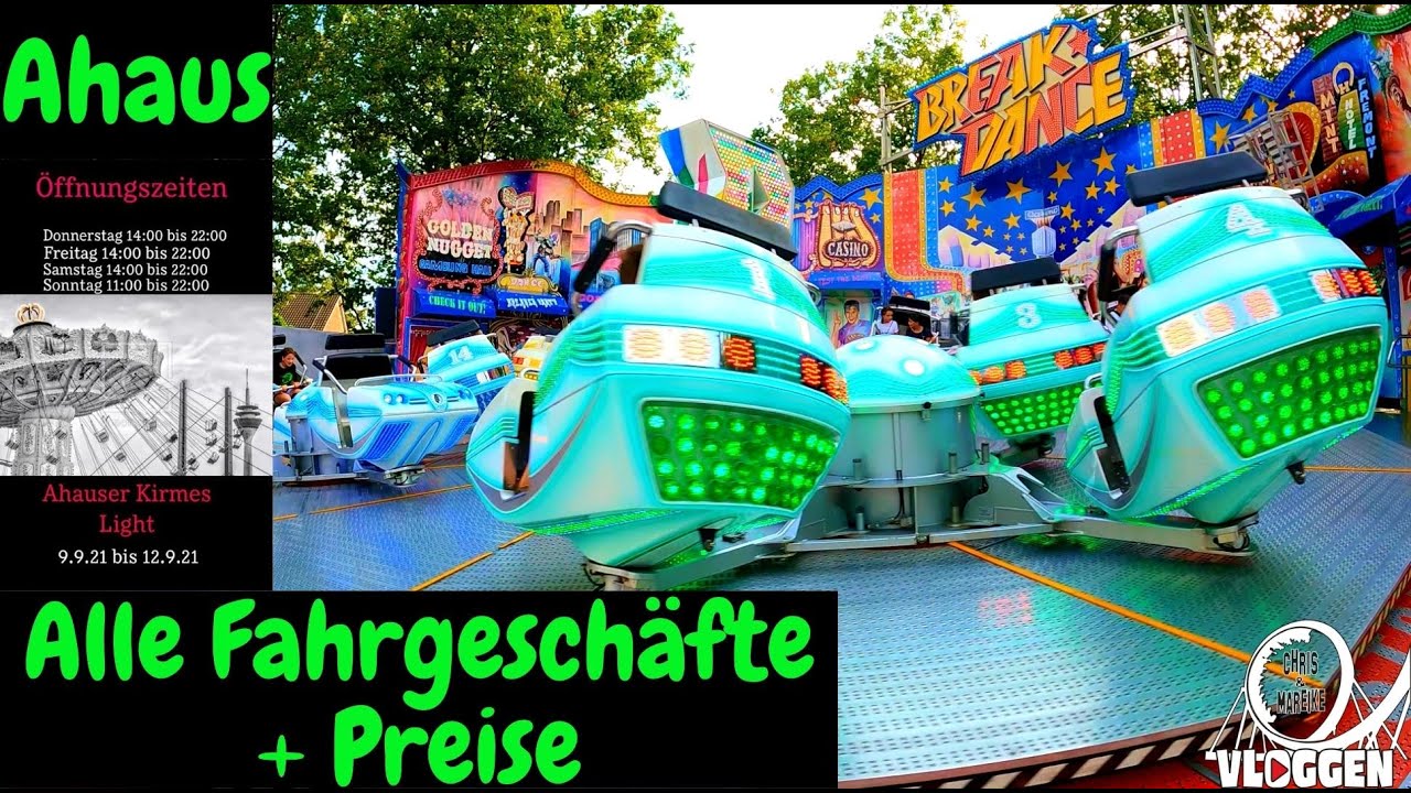 AHAUSER KIRMES LIGHT 2021 / Ahaus / Alle Fahrgeschäfte + Preise / Gastronomie / Rock&Roll / Vlog