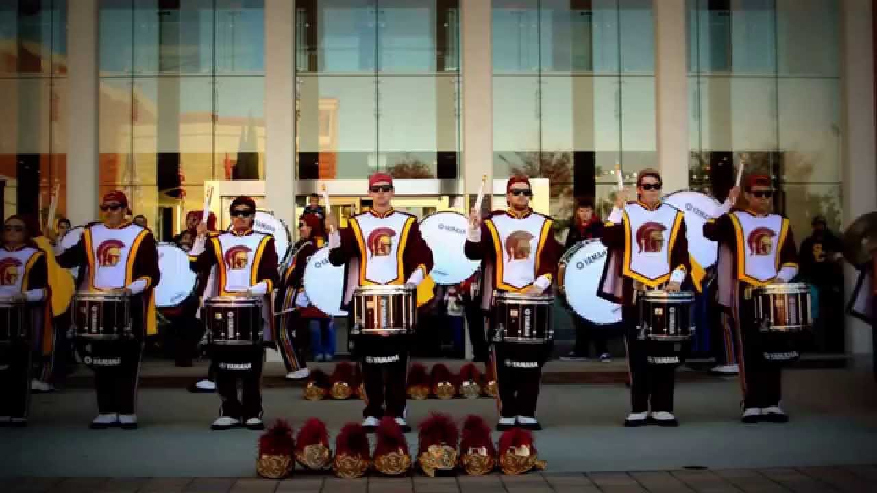USC Drumline Cadence 2015  | Cadence Run Before UCLA Rivalry Game Thanksgiving Weekend 2015