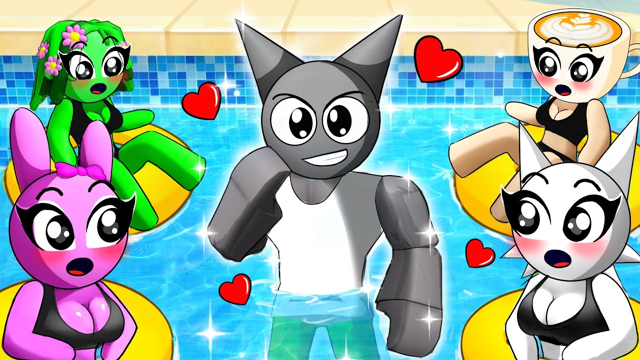 ¡Gray ATRAPADA en una FIESTA SOLO PARA CHICAS en Roblox! (BERRY SPRUNKI Espanol)