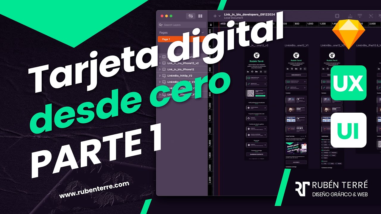 Crea un impresionante Link in Bio o tarjeta digital: Parte 1 | Diseño UX/UI