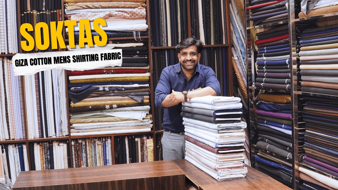 Soktas Giza Cotton Mens Shirting Fabric | Premium Original Men’s Wear Fabrics