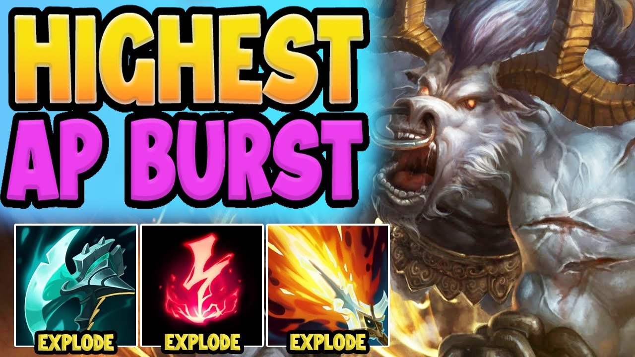 Top Lanes HIGHEST BURST Is Actually ALISTAR...? (New Buffed AP Alistar)