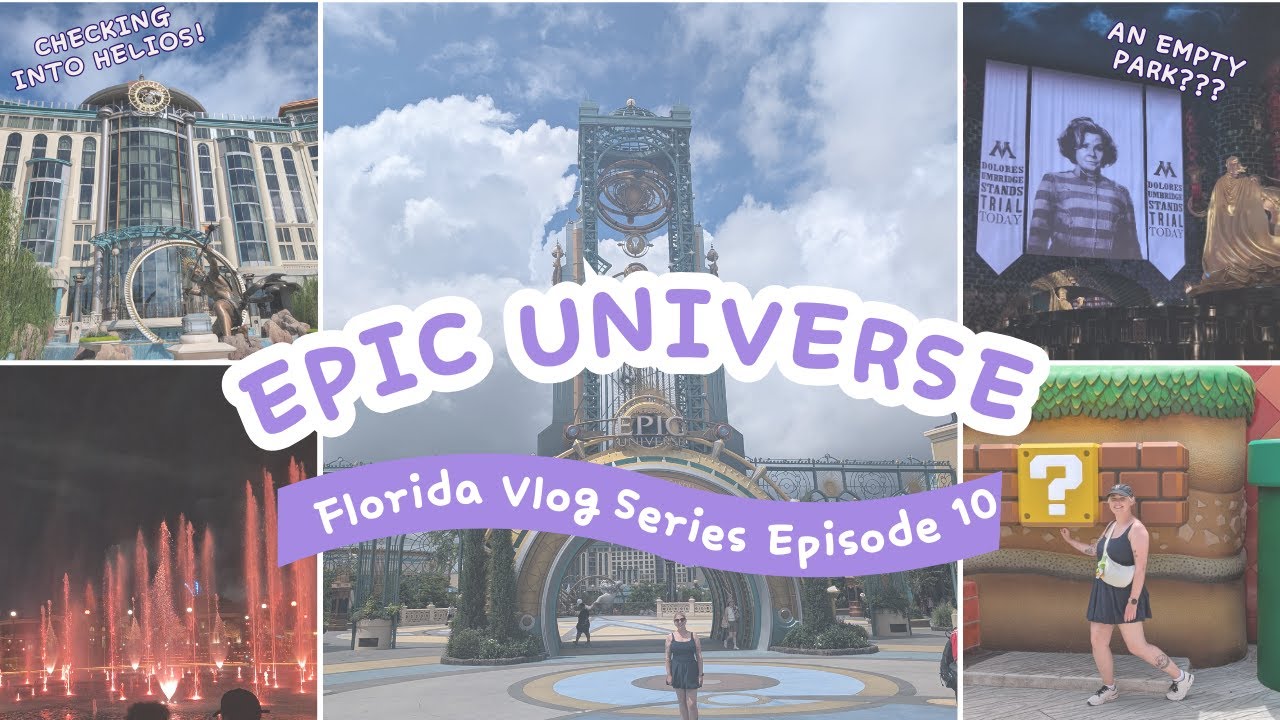 Our FIRST Day at Epic Universe....and the park was SO QUIET!