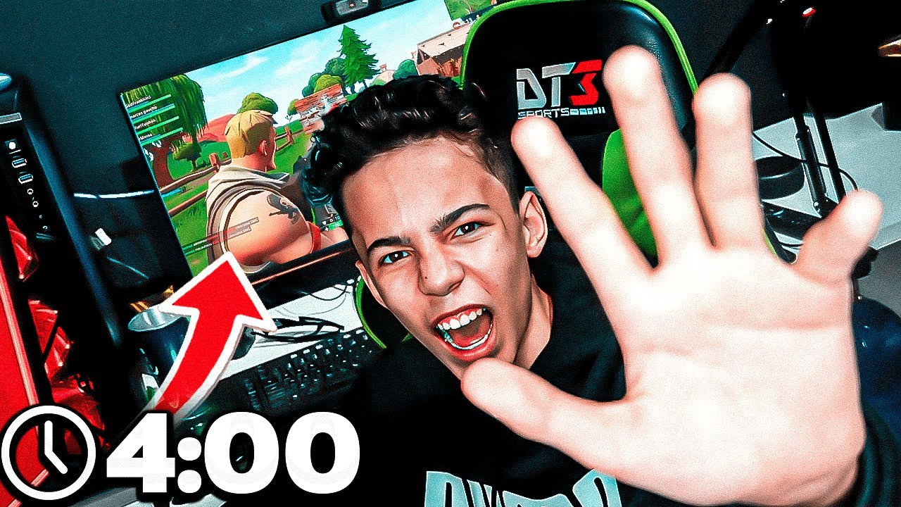 NÃO ACREDITO QUE ELE ESTÁ JOGANDO FORTNITE ÀS 4 HORAS DA MANHÃ!!