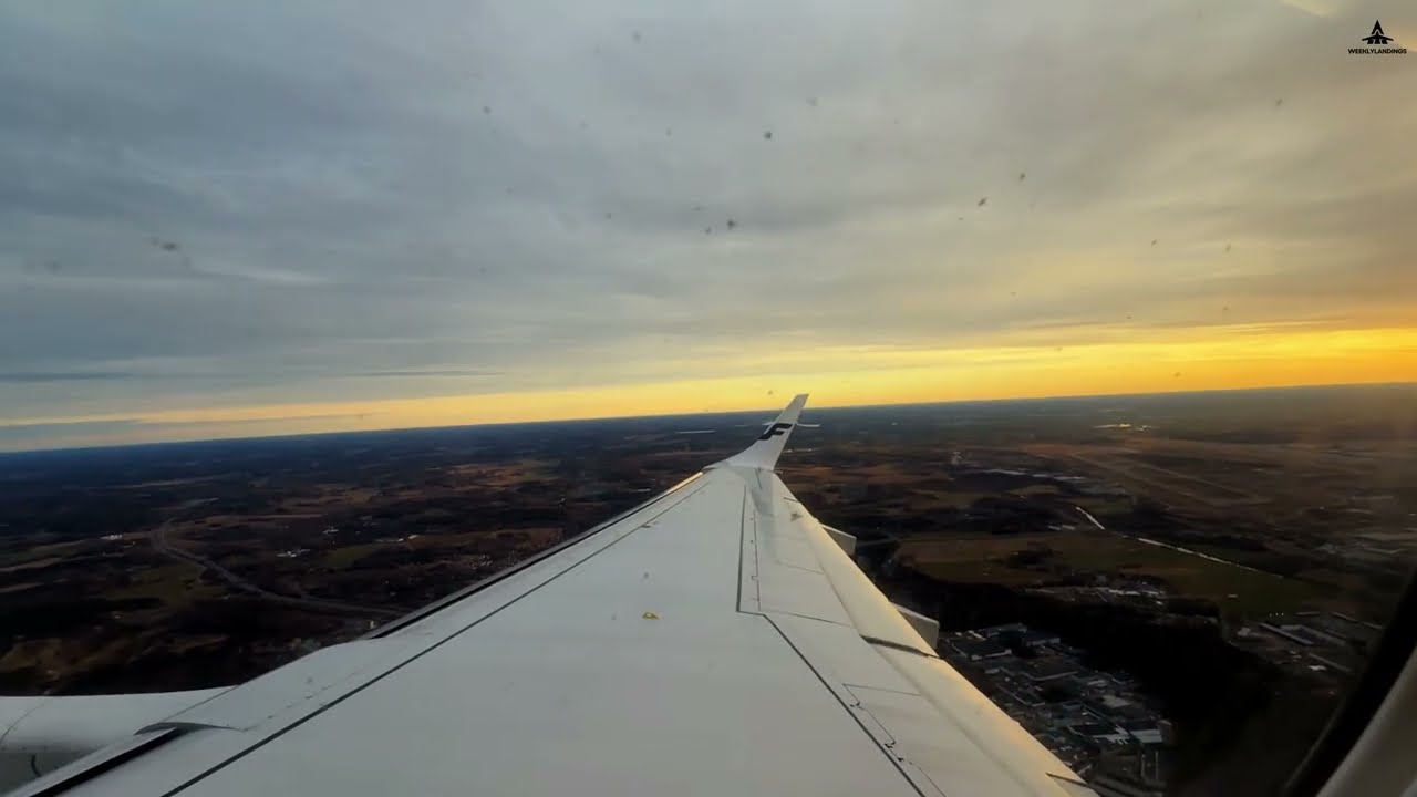 (GREAT ENGINE SOUND!) Finnair E195 Takeoff from Helsinki