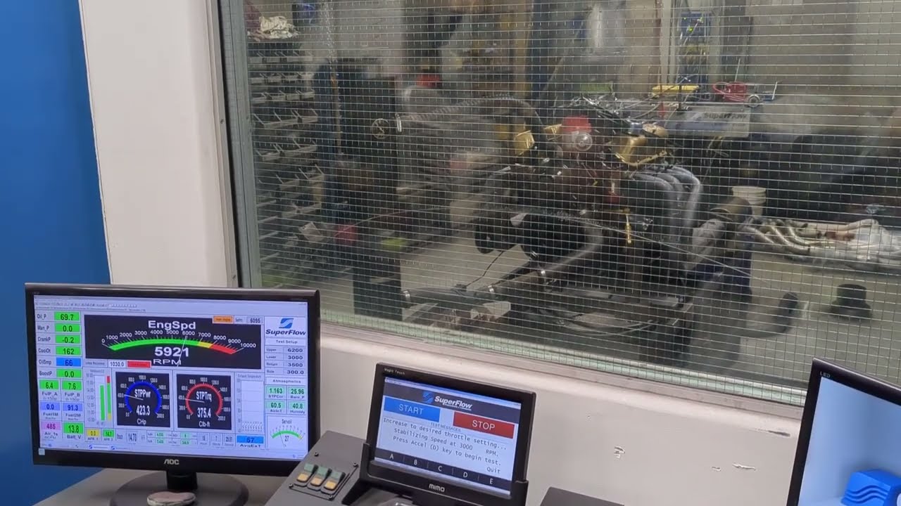 Ford 347 stroker on the dyno - AFR Enforcer heads
