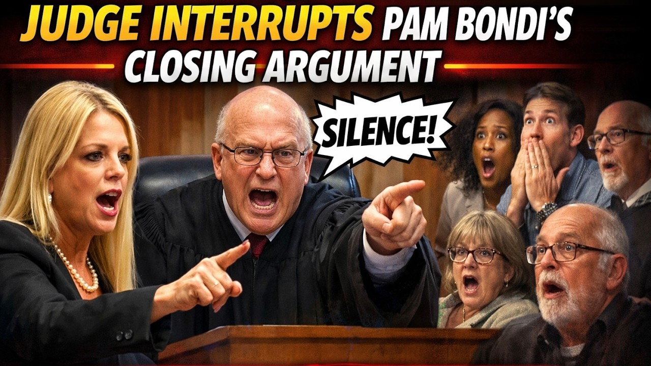 Judge Interrupts Pam Bondi's Closing Argument - What Happens Next Shocks The Jury
