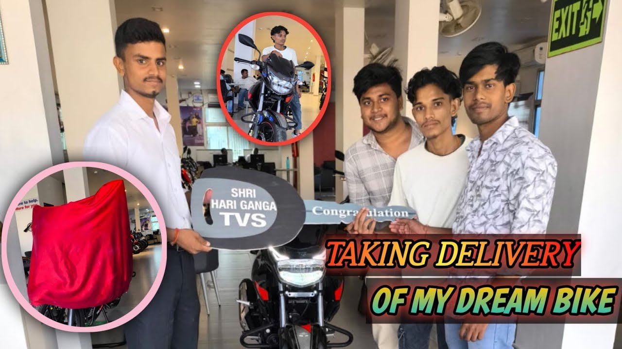 Taking Delivery of my Dream bikes RTR 160 Black addition. At Gst 2.0 in Hajipur.