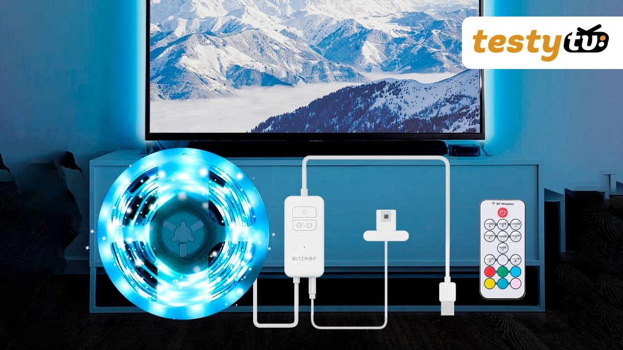 Blitzwolf BW-LT32 - Diody LED z czujnikiem koloru do TV lub monitora