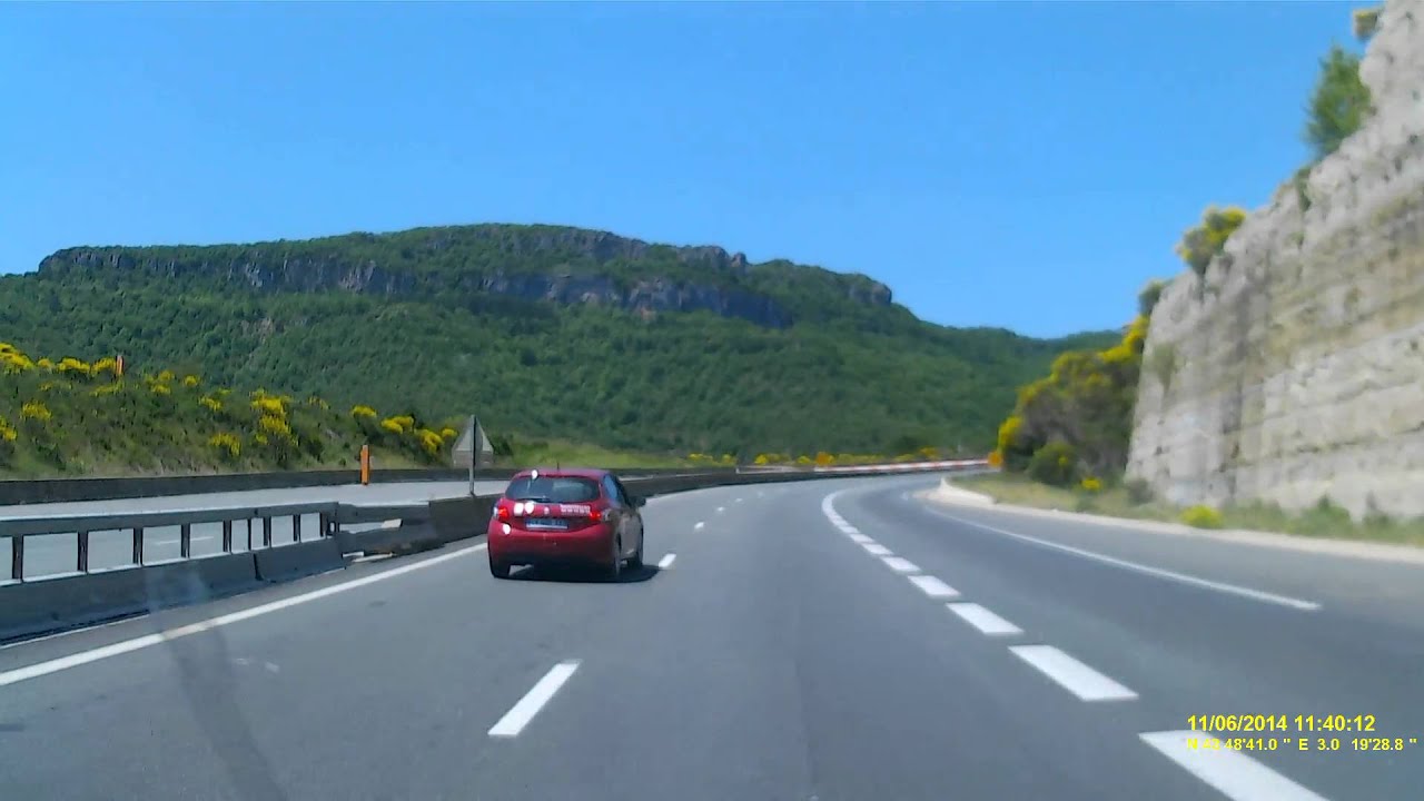 A 75 Béziers - Clermont-Ferrand deel 1
