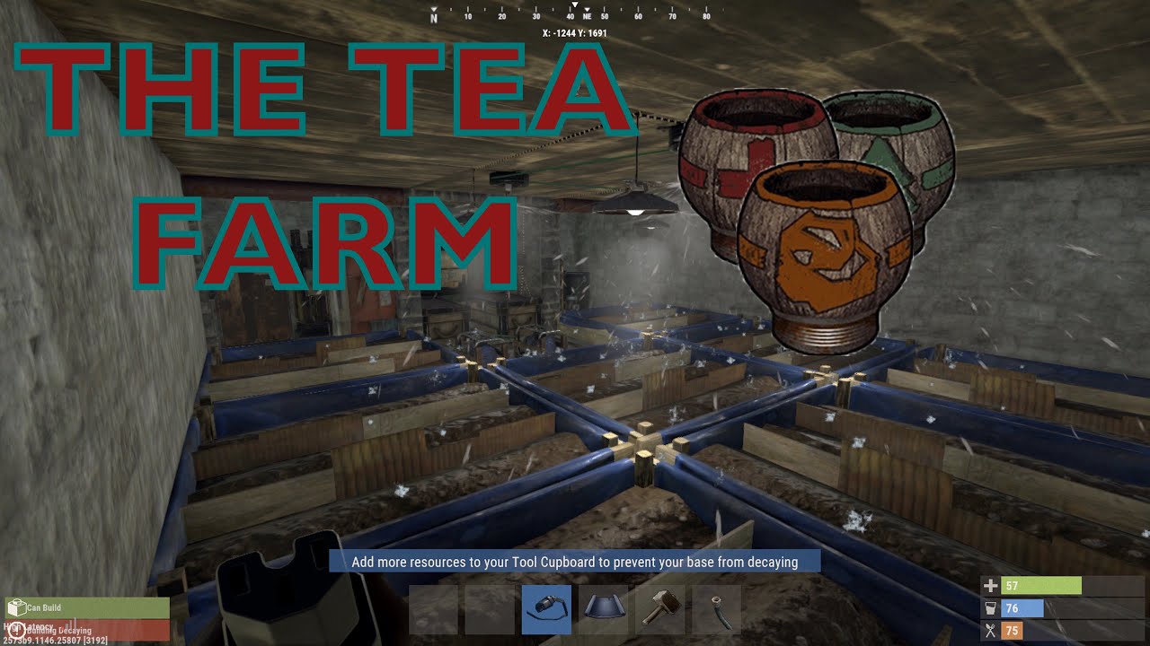 HOW TO MAKE A TEA FARM (RUST CONSOLE)