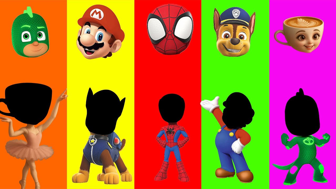 Wrong eyes👀 challenge DAME TU COSITA Pj Masks Funny Puzzle Wrong Heads part 12