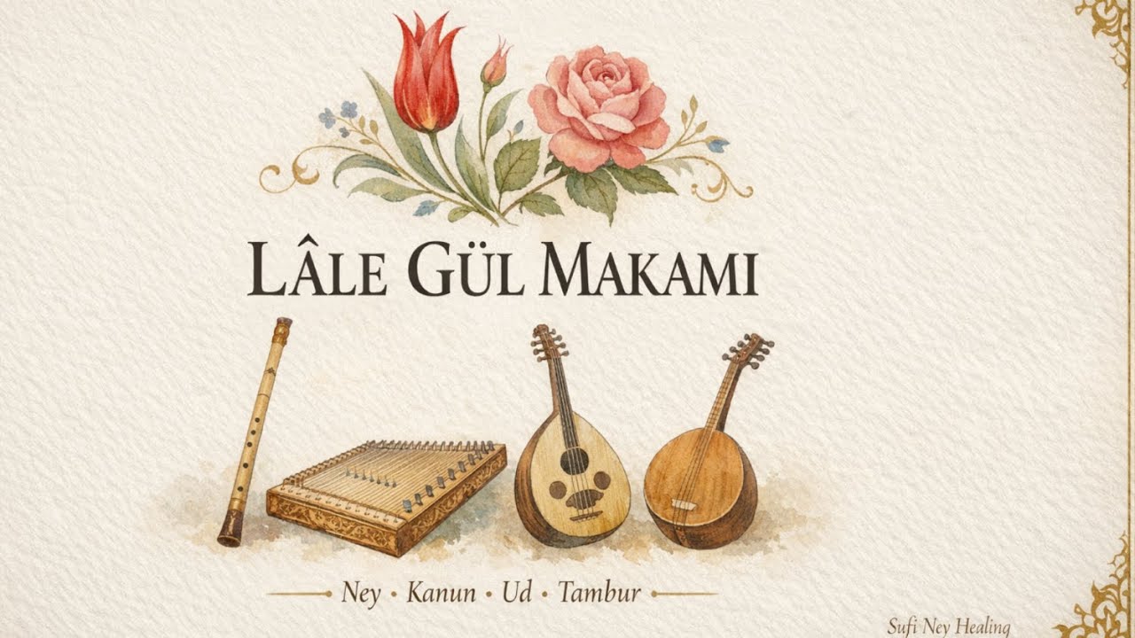 Lâle Gül Makamı | Ney ve Kanun ile Ruhani Enstrümantal | Huzur, Aşk ve Zarafet I Meditation I Relax
