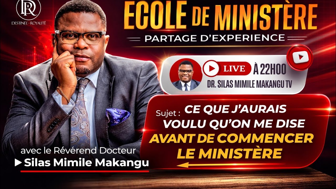 THEME : CE QUE J'AURAIS VOULU QU'ON ME DISE AVANT DE COMMENCER LE MINISTÈRE