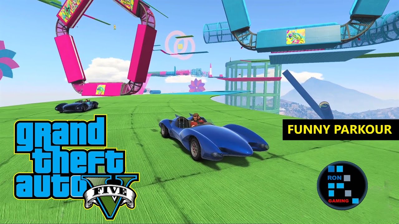 GRAND THEFT AUTO V | SCRAMJET PARKOUR FUNNY GAMEPLAY#2