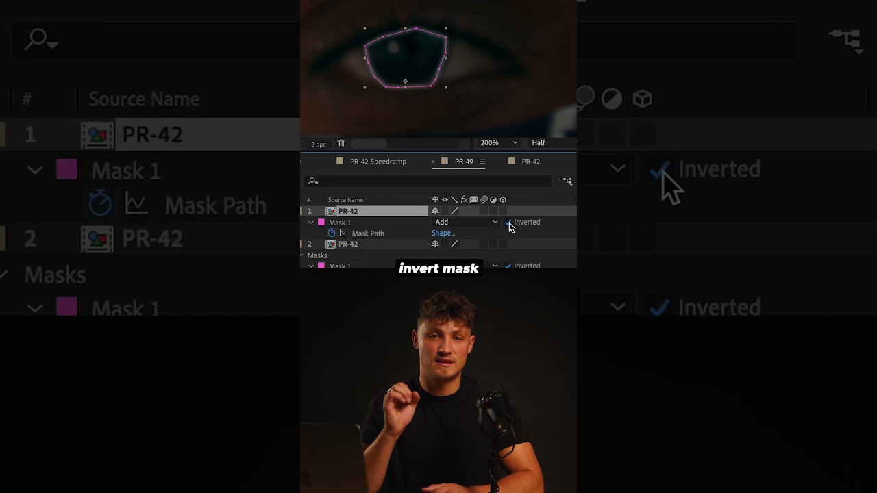 Create Zoom-Out Eye Transition Effect! 🚀 #editing #aftereffects