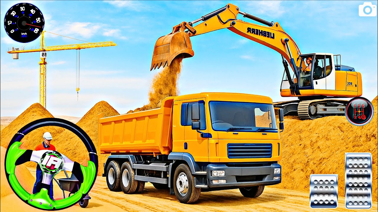 Real City Construction Driving Simulator 3d 🚧 | City Construction Jcb & Trucks Driving Game 