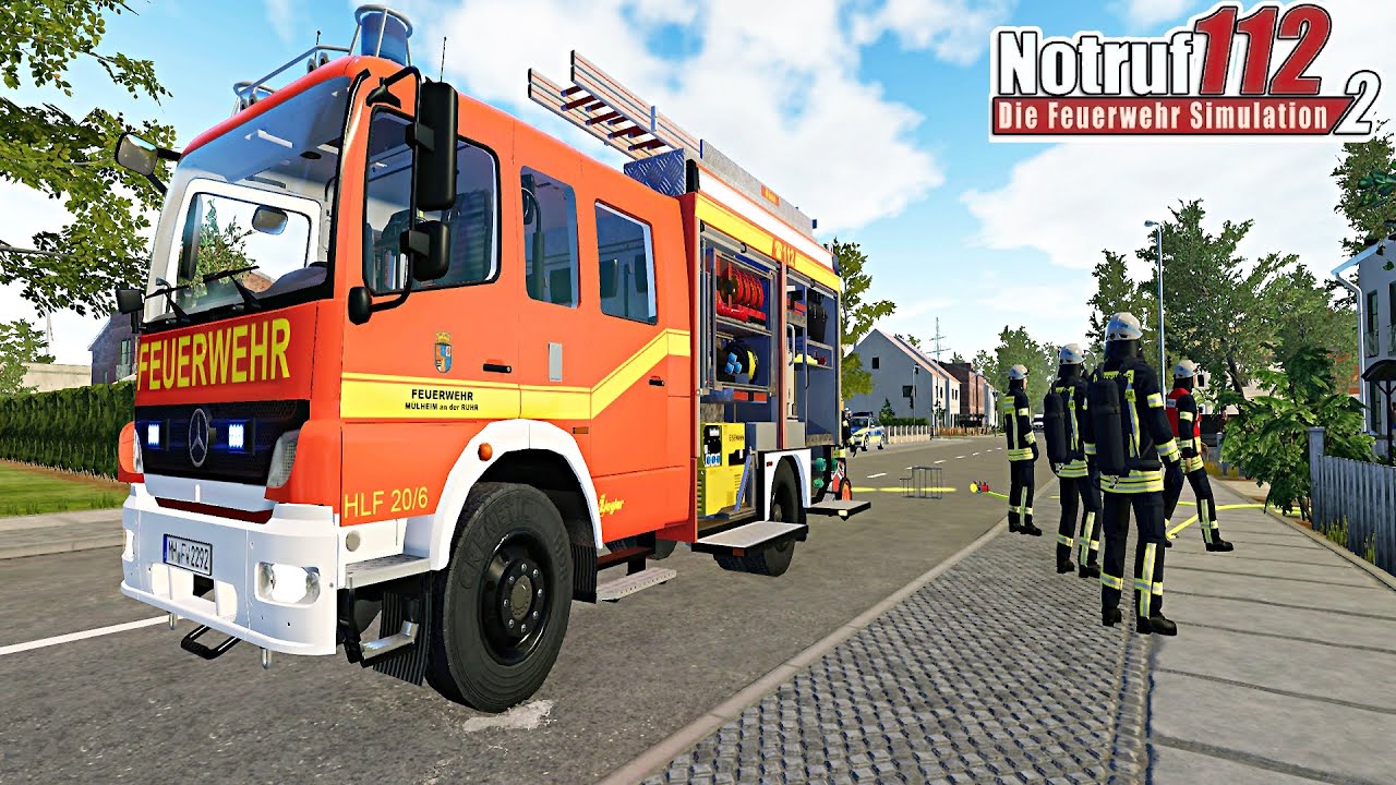 NOTRUF 2 : Freiwillige Feuerwehr - Mit dem HLF zum Mülltonnenbrand 🔥