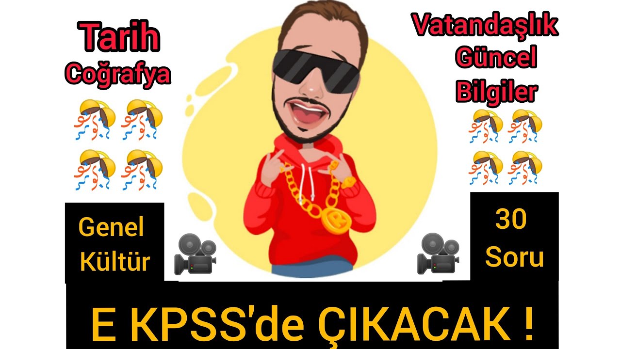 EKPSS 2024 | ÇIKACAK GENEL KÜLTÜR DENEME SINAVI 30 SORU ❗ #ekpss #tarih #coğrafya #vatandaşlık
