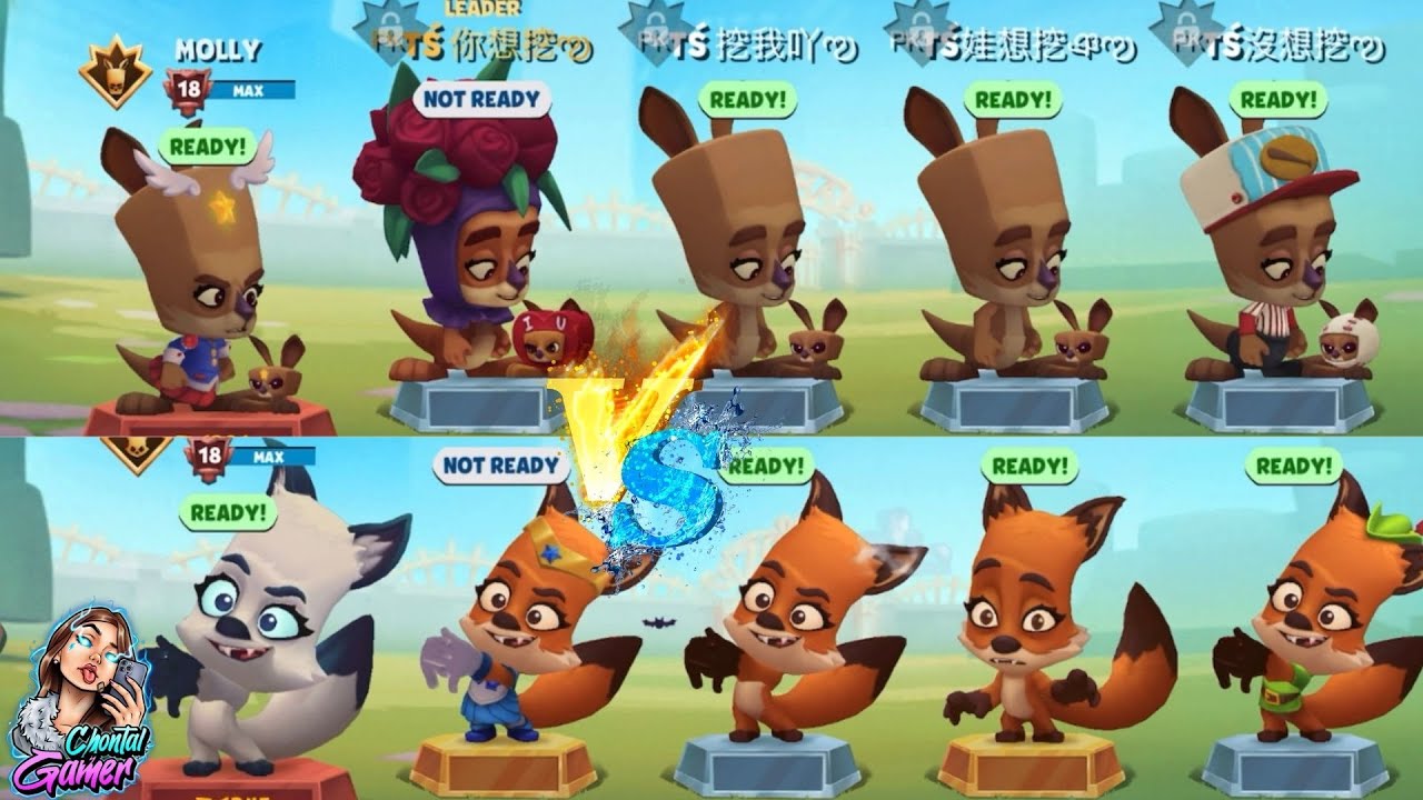 Zooba NIX Vs Molly Squad Gameplay Ft. TS Clan