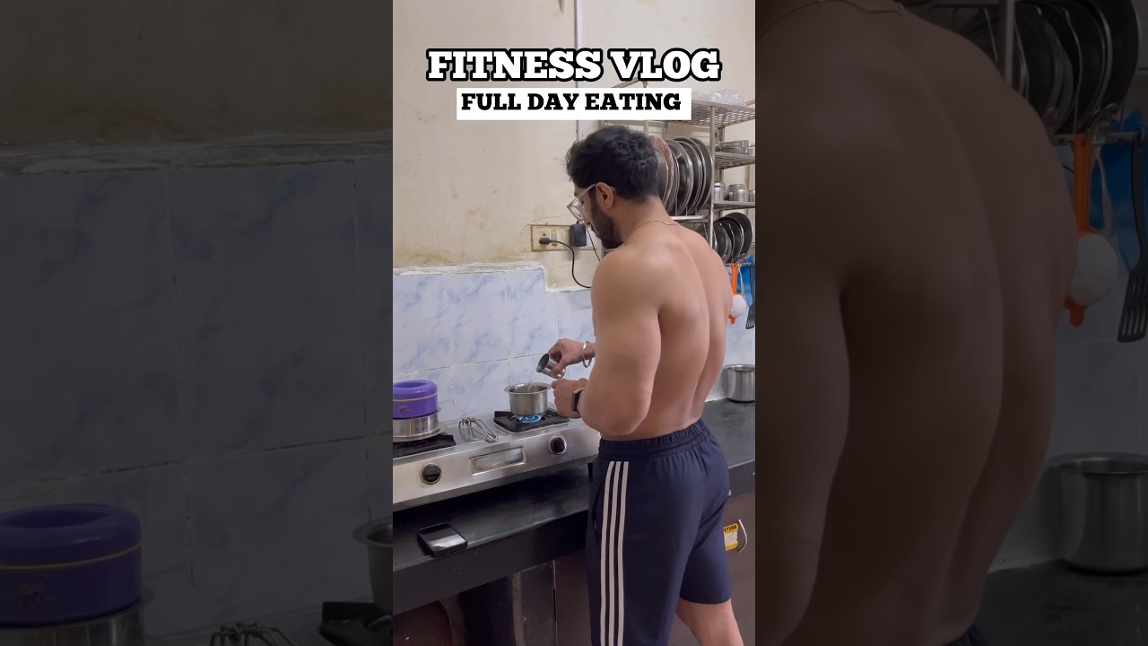 VEG FULL DAY EATING FOR MUSCLE BUILDING ✅ #fitnessvlog #musclebuilding #bodybuilding #explorepage