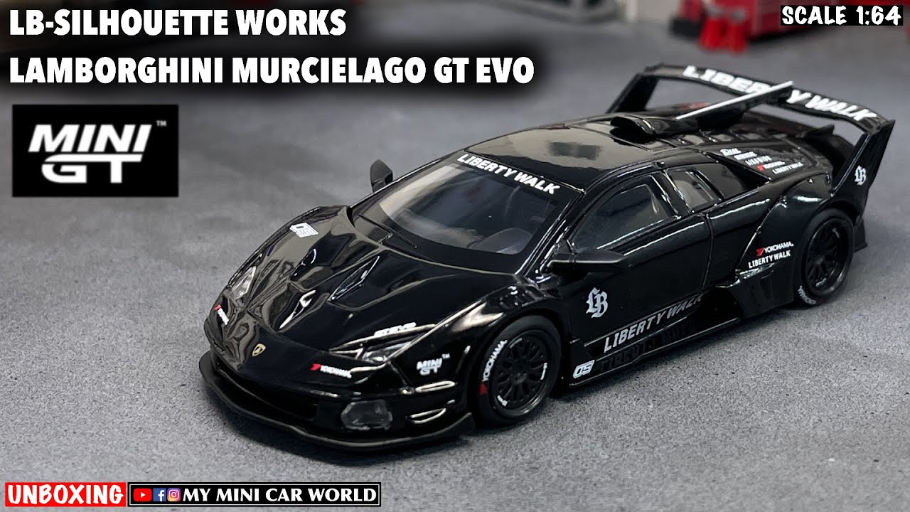 『МИР МИНИМАЛЬНЫХ АВТОМОБИЛЕЙ』РАСПАКОВКА MINI GT 1/64 LB-SILHOUETTE WORKS LAMBORGHINI MURCIELAGO G...