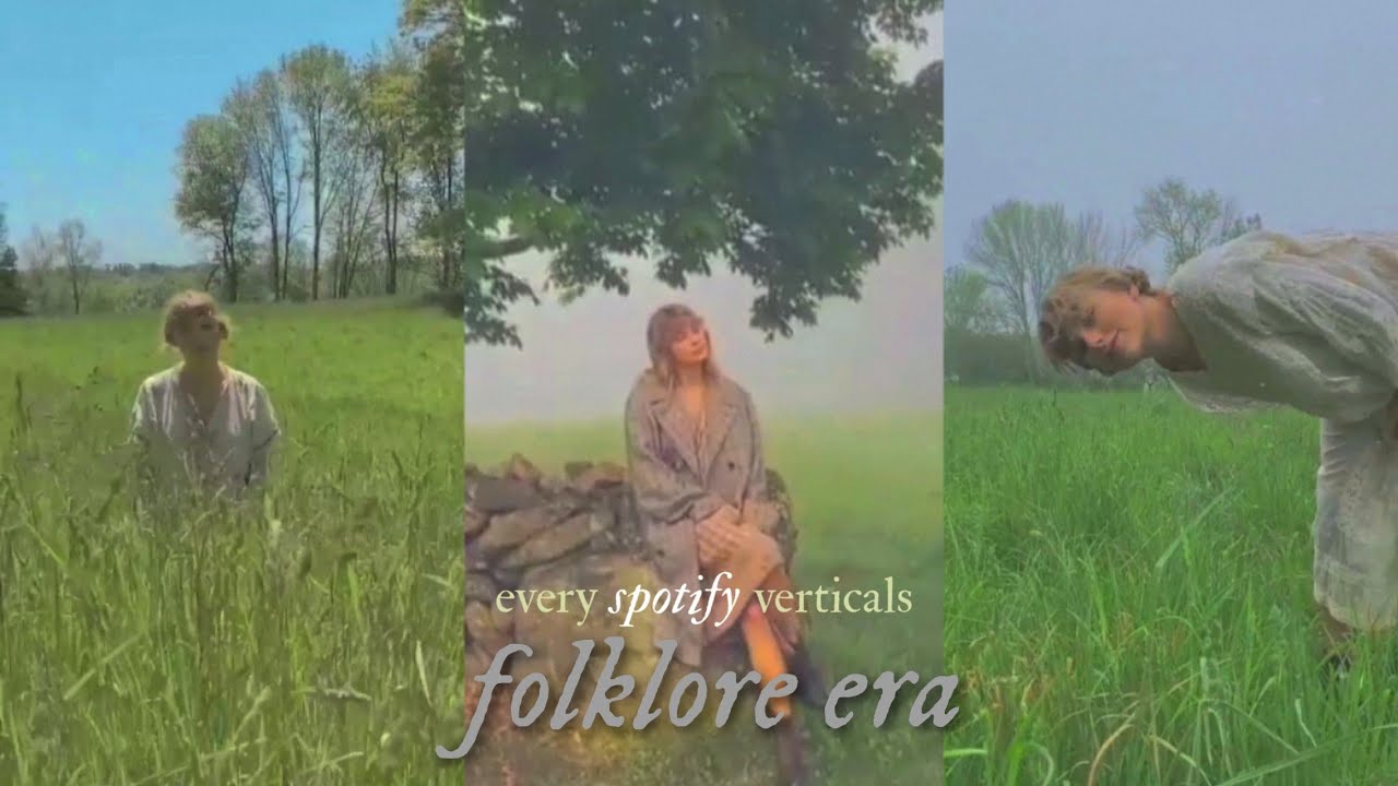 Taylor Swift - every spotify vertical of folklore era