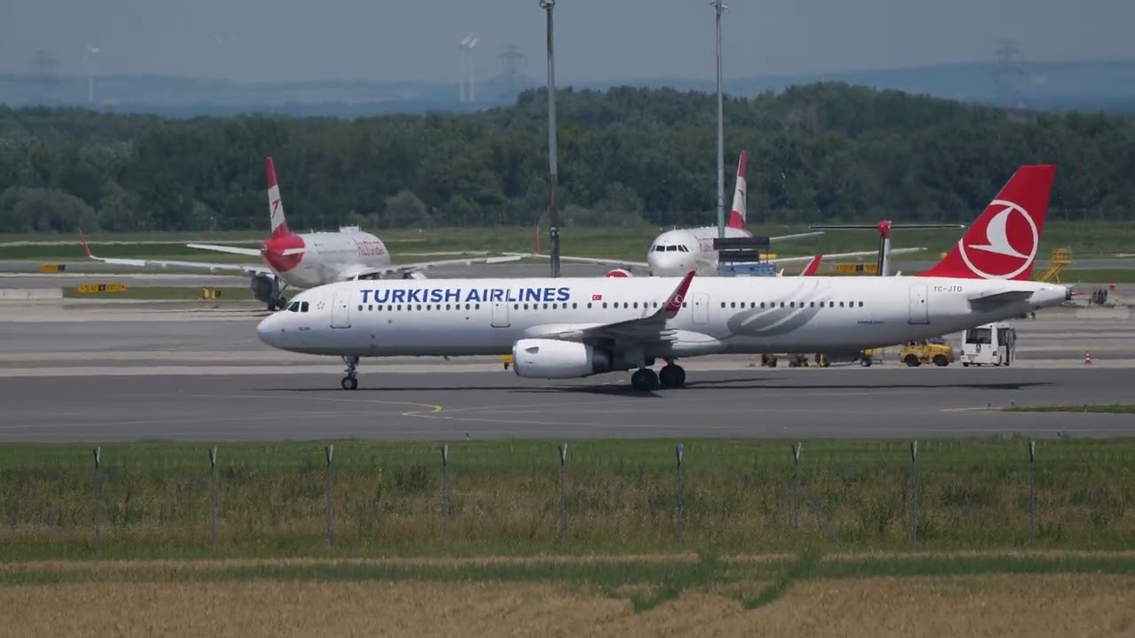51. Vienna ten-minute planespotting 2020 A320 A321 B767 B787 Austrian EvaAir Turkish Airlines