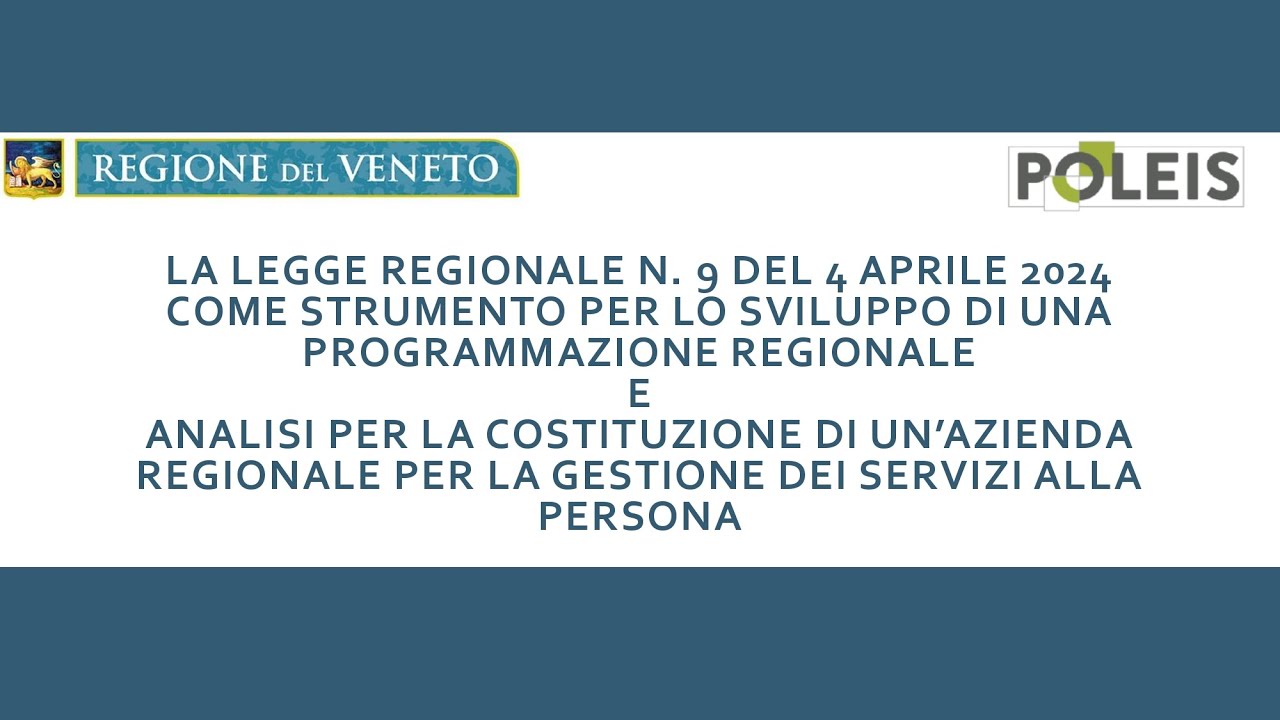 Modelli gestionali per servizi sociali e sociosanitari a livello di Ambito Territoriale Sociale-ATS