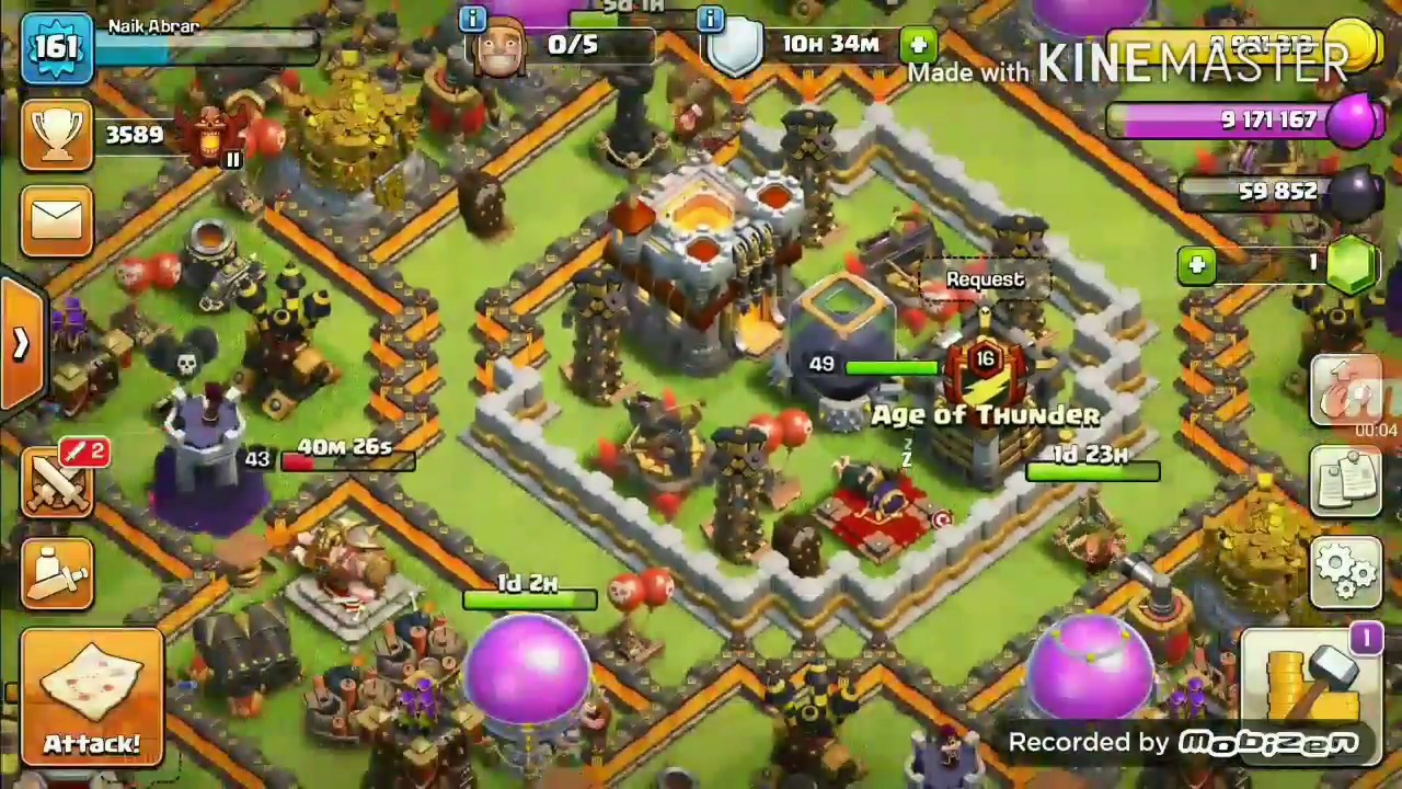 Best Mass MINER Attack Strategy on th10 Max War Base with video 2018