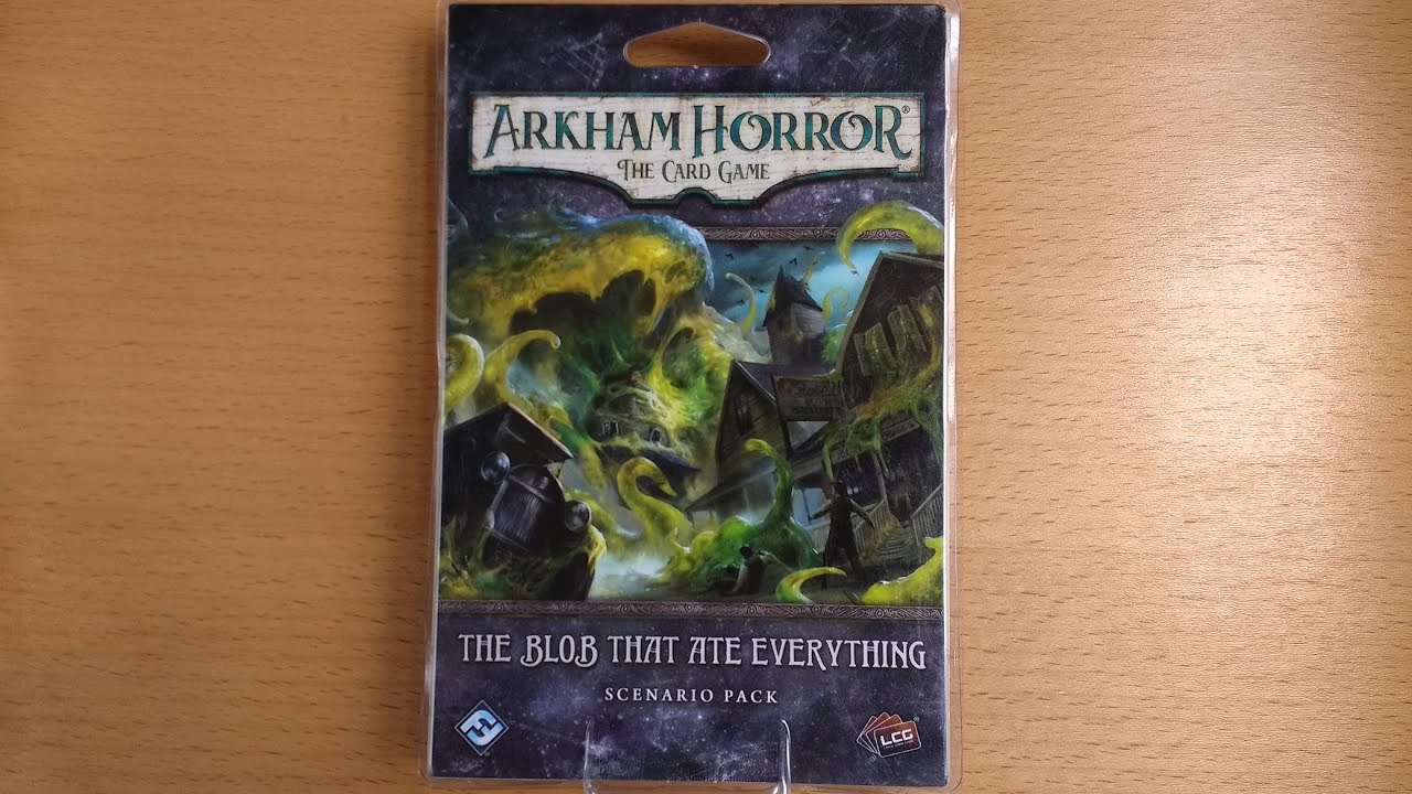 The Blob that Ate Everything Unboxing - Mild Spoilers - Arkham Horror: the Card Game
