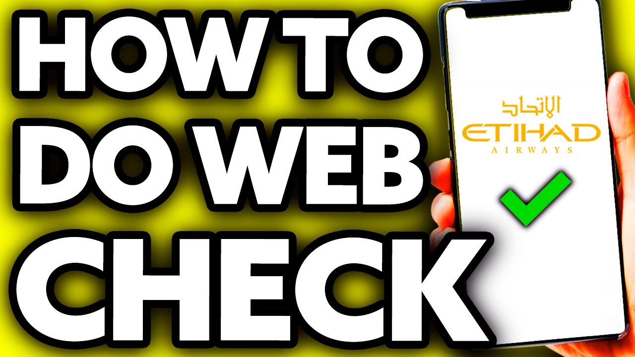 How To do Web Check in Etihad Airways (EASY!)