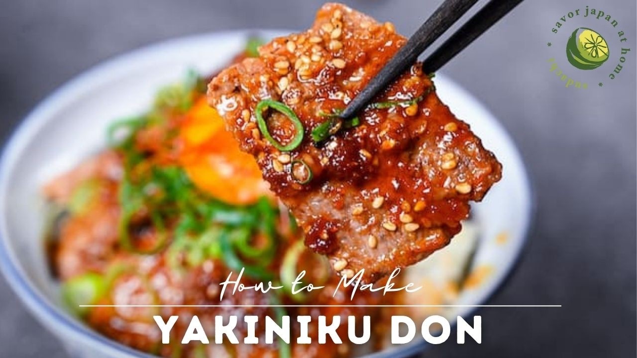 10-Min Beef Yakiniku Don Recipe with Homemade Japanese BBQ Sauce