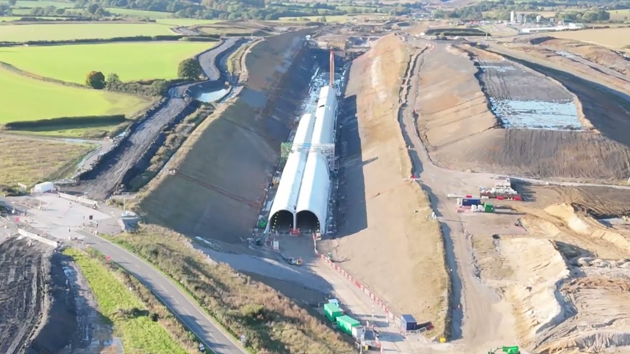 All uncut HS2 Birmingham Manchester Banbury unseen footage biggest video to date just under 2 hours