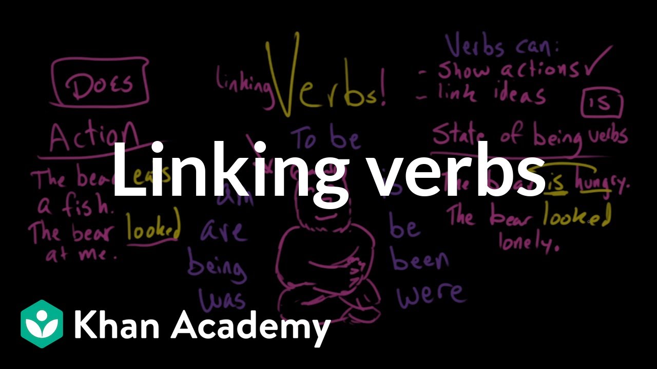 Linking verbs | The parts of speech | Grammar | Khan Academy